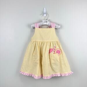 Florence Eiseman Lemonade Stand Yellow Seersucker Dress 2T